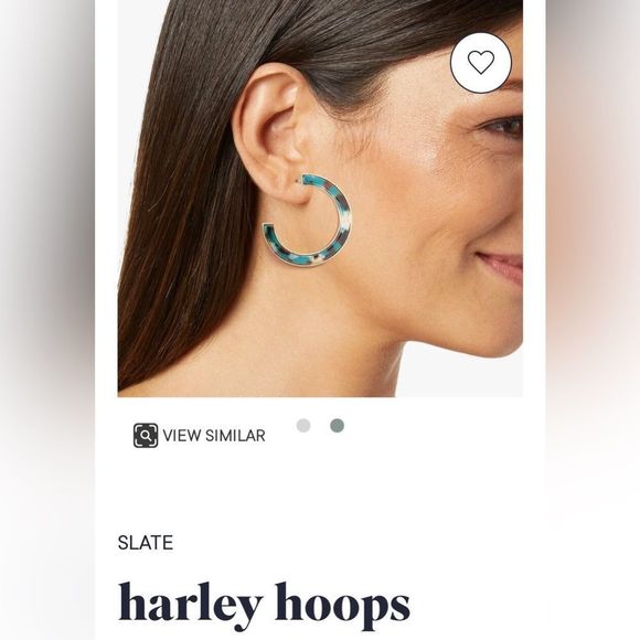 NWOT Slate Harley Hoops multi colored perfect condition - Picture 3 of 4